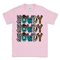 Bubblegum Pink howdy howdy howdy Classic Tee - CowhideDigitalArt