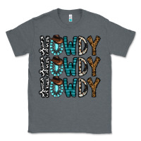 Charcoal Heather howdy howdy howdy Classic Tee - CowhideDigitalArt