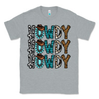 Heather Grey howdy howdy howdy Classic Tee - CowhideDigitalArt