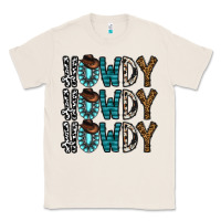 Natural howdy howdy howdy Classic Tee - CowhideDigitalArt