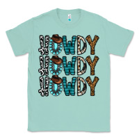 Seafoam howdy howdy howdy Classic Tee - CowhideDigitalArt