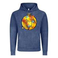 Vintage Denim christmas  softball Vintage Hoodie - Zillion Design Studio