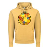 Vintage Mustard christmas  softball Vintage Hoodie - Zillion Design Studio