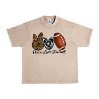Peace Love Football Urban Heavy Tee | Teevron