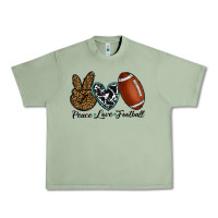 Oil Green peace love football Urban Heavy Tee - RanaPortraitStore