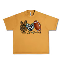 Peanut Butter peace love football Urban Heavy Tee - RanaPortraitStore