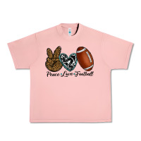 Salmon peace love football Urban Heavy Tee - RanaPortraitStore