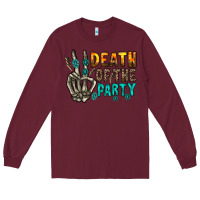 Burgundy death of party Long Sleeve Tee - RacoonDesign