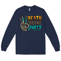 Navy death of party Long Sleeve Tee - RacoonDesign