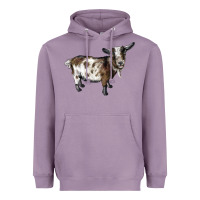 Lavender Nigerian Dwarf Goat Heavyweight Hoodie - LillyAllenDesigns