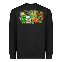 Black t rex coffee cups Heavyweight Sweatshirt - Zillion Design Studio