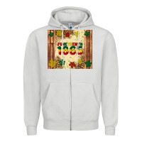 Dove Grey juneteenth 1865 Zipper Hoodie - Artiststas