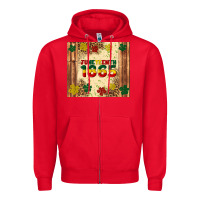 Red juneteenth 1865 Zipper Hoodie - Artiststas