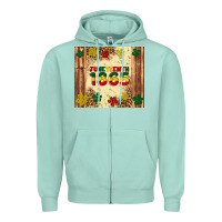 Seafoam juneteenth 1865 Zipper Hoodie - Artiststas