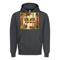 Smoke juneteenth 1865 Zipper Hoodie - Artiststas