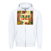 White juneteenth 1865 Zipper Hoodie - Artiststas