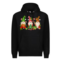 Black christmas gnomes Premium Hoodie - MaliasSmallBusiness