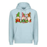 Blue Mist christmas gnomes Premium Hoodie - MaliasSmallBusiness