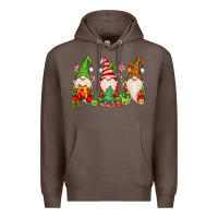 Coffee christmas gnomes Premium Hoodie - MaliasSmallBusiness