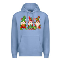 Colony Blue christmas gnomes Premium Hoodie - MaliasSmallBusiness