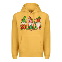 Mustard christmas gnomes Premium Hoodie - MaliasSmallBusiness