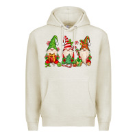 Oatmeal Heather christmas gnomes Premium Hoodie - MaliasSmallBusiness