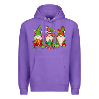 Purple christmas gnomes Premium Hoodie - MaliasSmallBusiness
