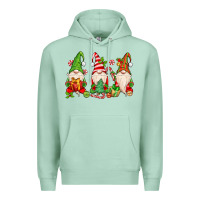 Seafoam christmas gnomes Premium Hoodie - MaliasSmallBusiness