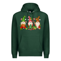 Sports Green christmas gnomes Premium Hoodie - MaliasSmallBusiness