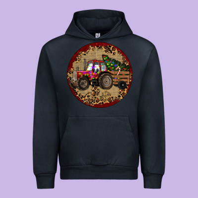 Christmas Tractor Urban Hoodie Designed By Ranaportraitstore