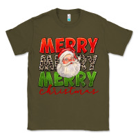 Army Green Merry Christmas Santa Classic Tee - FaDigitalArtStudio