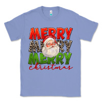 Colony Blue Merry Christmas Santa Classic Tee - FaDigitalArtStudio