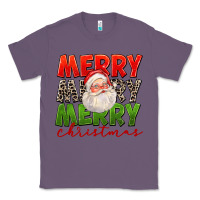 Lavender Merry Christmas Santa Classic Tee - FaDigitalArtStudio