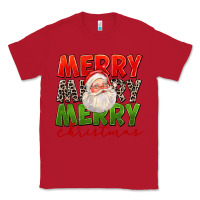 Red Merry Christmas Santa Classic Tee - FaDigitalArtStudio