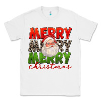 White Merry Christmas Santa Classic Tee - FaDigitalArtStudio