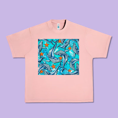 Humpback Whale Tumbler Urban Heavy Tee Designed By Barkaloodesign