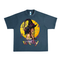 Midnight Navy Be Witchy Black Witch Urban Heavy Tee - texasbilliewilder