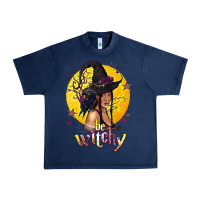 Navy Be Witchy Black Witch Urban Heavy Tee - texasbilliewilder