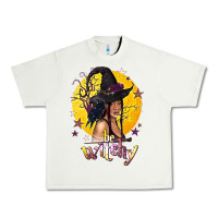 Pistachio Be Witchy Black Witch Urban Heavy Tee - texasbilliewilder