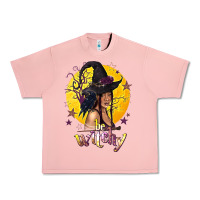 Salmon Be Witchy Black Witch Urban Heavy Tee - texasbilliewilder