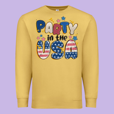 Party In The Usa Premium Sweatshirt Designed By Maliassmallbusiness
