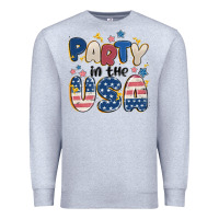 Heather Grey party in the usa Premium Sweatshirt - MaliasSmallBusiness