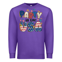 Purple party in the usa Premium Sweatshirt - MaliasSmallBusiness