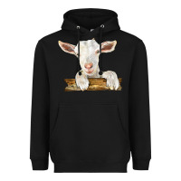 Black baby cashmere goat Heavyweight Hoodie - LillyAllenDesigns