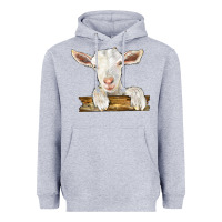Heather Grey baby cashmere goat Heavyweight Hoodie - LillyAllenDesigns