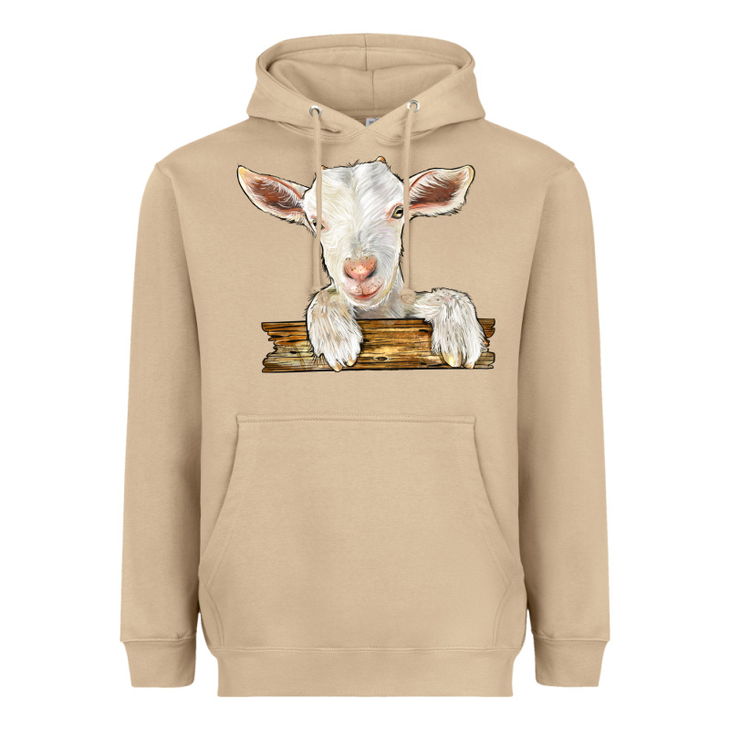 Baby Cashmere Goat Heavyweight Hoodie by LillyAllenDesigns | Teevron
