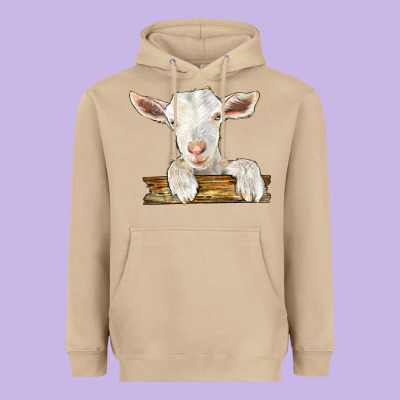 Baby Cashmere Goat Heavyweight Hoodie Designed By Lillyallendesigns