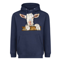 Navy baby cashmere goat Heavyweight Hoodie - LillyAllenDesigns