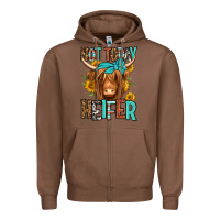 Chestnut not today heifer long haired cow Zipper Hoodie - Jasminsmagicworld