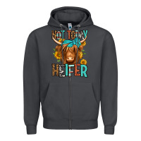 Smoke not today heifer long haired cow Zipper Hoodie - Jasminsmagicworld
